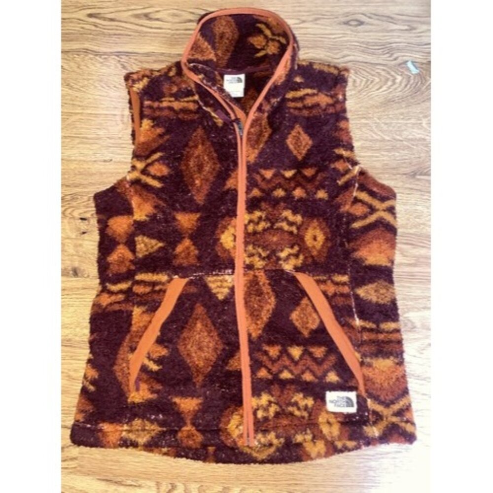 The North Face Womens Aztec Campshire 2.0 Sherpa Fleece Full Zip Vest Medium